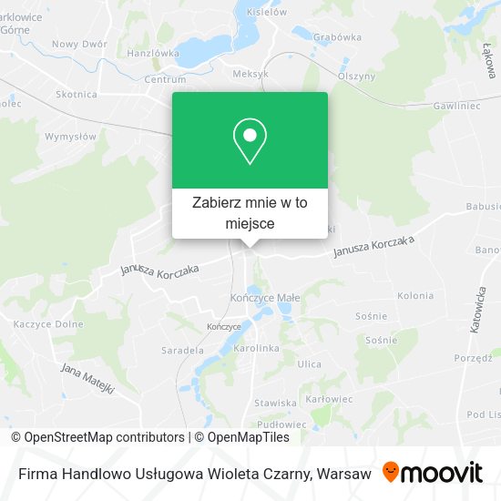 Mapa Firma Handlowo Usługowa Wioleta Czarny