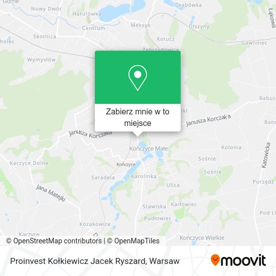 Mapa Proinvest Kołkiewicz Jacek Ryszard