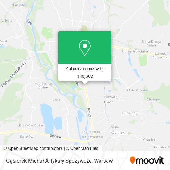 Mapa Gąsiorek Michał Artykuły Spożywcze