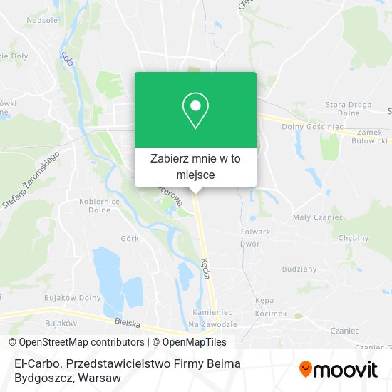 Mapa El-Carbo. Przedstawicielstwo Firmy Belma Bydgoszcz