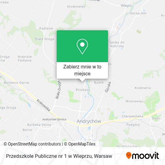 Mapa Przedszkole Publiczne nr 1 w Wieprzu