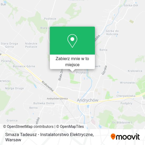 Mapa Smaza Tadeusz - Instalatorstwo Elektryczne