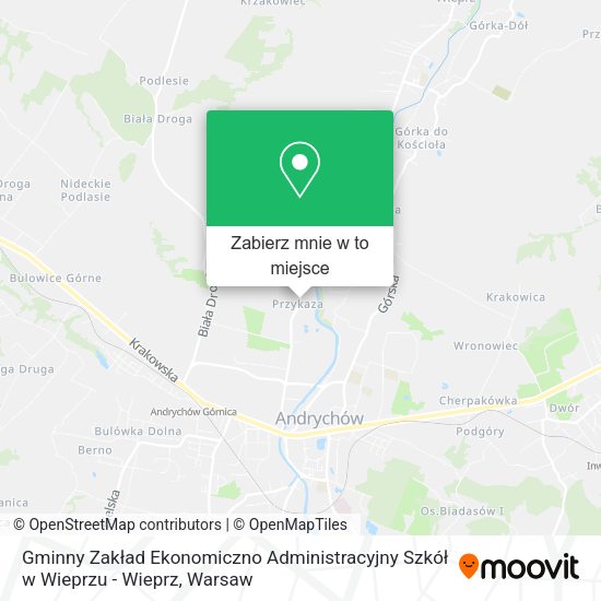 Mapa Gminny Zakład Ekonomiczno Administracyjny Szkół w Wieprzu - Wieprz