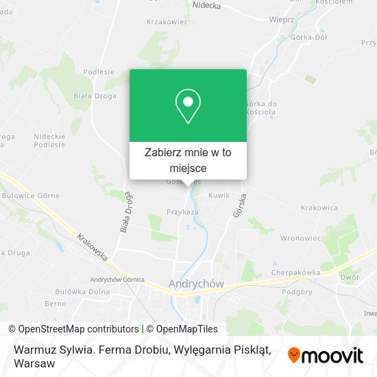 Mapa Warmuz Sylwia. Ferma Drobiu, Wylęgarnia Piskląt