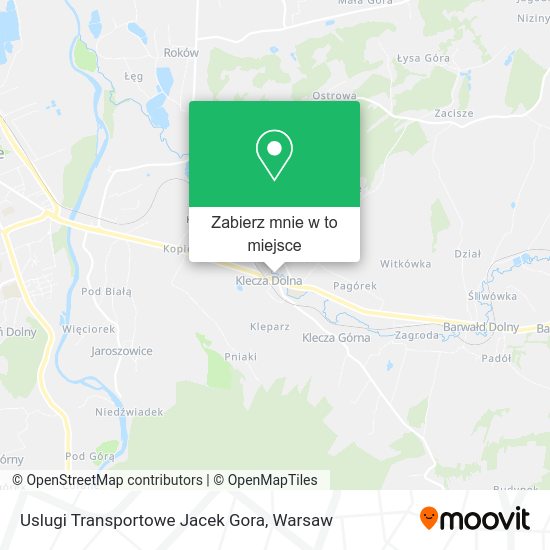 Mapa Uslugi Transportowe Jacek Gora