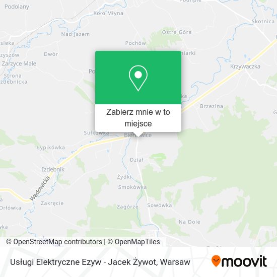 Mapa Usługi Elektryczne Ezyw - Jacek Żywot