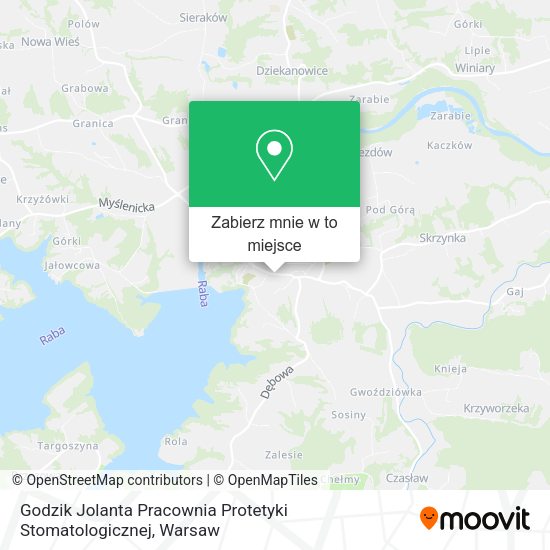 Mapa Godzik Jolanta Pracownia Protetyki Stomatologicznej