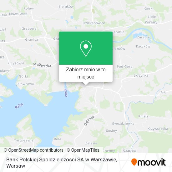 Mapa Bank Polskiej Spoldzielczosci SA w Warszawie