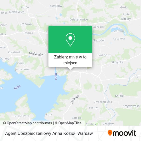 Mapa Agent Ubezpieczeniowy Anna Kozioł