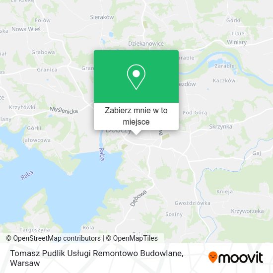 Mapa Tomasz Pudlik Usługi Remontowo Budowlane