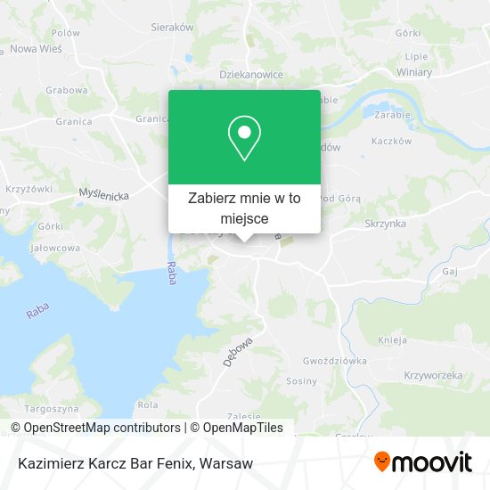 Mapa Kazimierz Karcz Bar Fenix