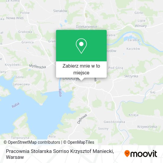 Mapa Pracownia Stolarska Sorriso Krzysztof Maniecki