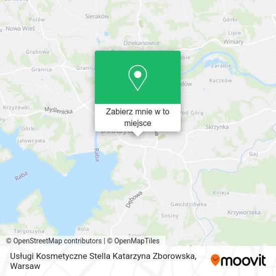 Mapa Usługi Kosmetyczne Stella Katarzyna Zborowska