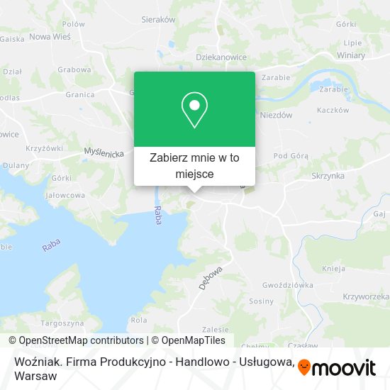 Mapa Woźniak. Firma Produkcyjno - Handlowo - Usługowa