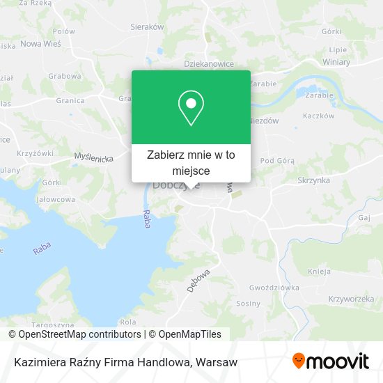 Mapa Kazimiera Raźny Firma Handlowa