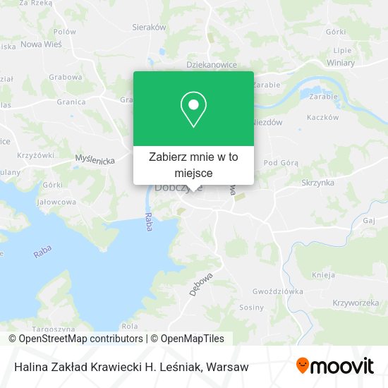 Mapa Halina Zakład Krawiecki H. Leśniak