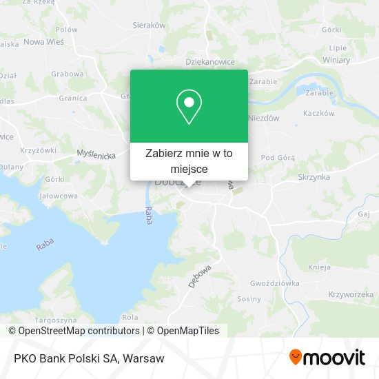 Mapa PKO Bank Polski SA