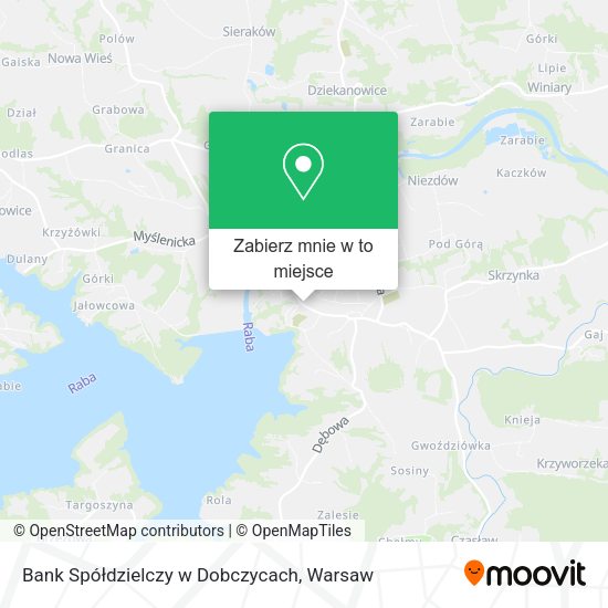 Mapa Bank Spółdzielczy w Dobczycach