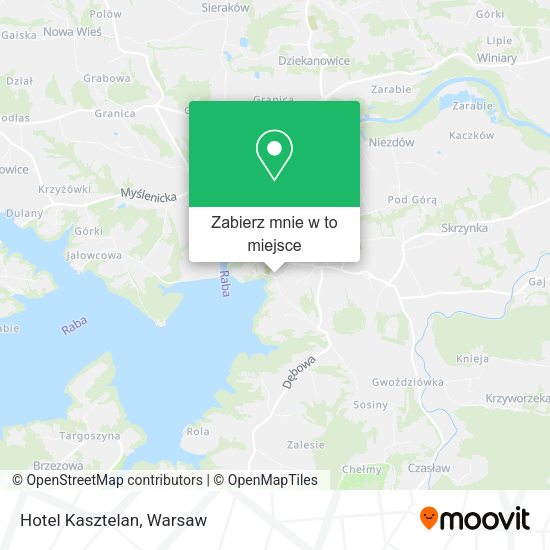 Mapa Hotel Kasztelan