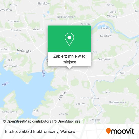 Mapa Elteko. Zakład Elektroniczny