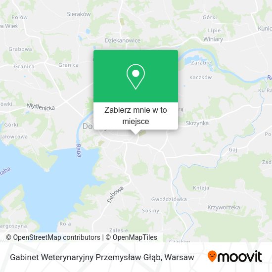 Mapa Gabinet Weterynaryjny Przemysław Głąb