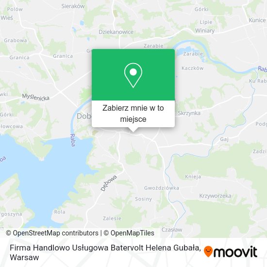 Mapa Firma Handlowo Usługowa Batervolt Helena Gubała