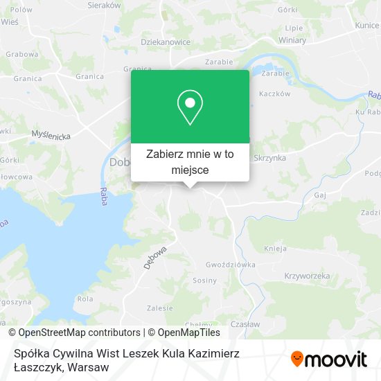 Mapa Spółka Cywilna Wist Leszek Kula Kazimierz Łaszczyk