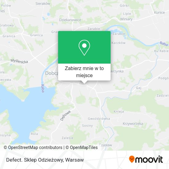 Mapa Defect. Sklep Odzieżowy