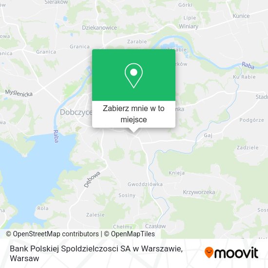 Mapa Bank Polskiej Spoldzielczosci SA w Warszawie