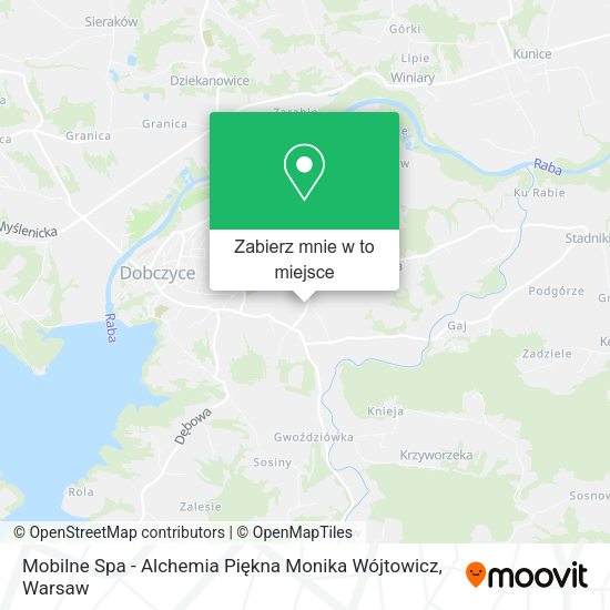 Mapa Mobilne Spa - Alchemia Piękna Monika Wójtowicz