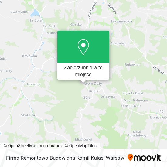 Mapa Firma Remontowo-Budowlana Kamil Kulas