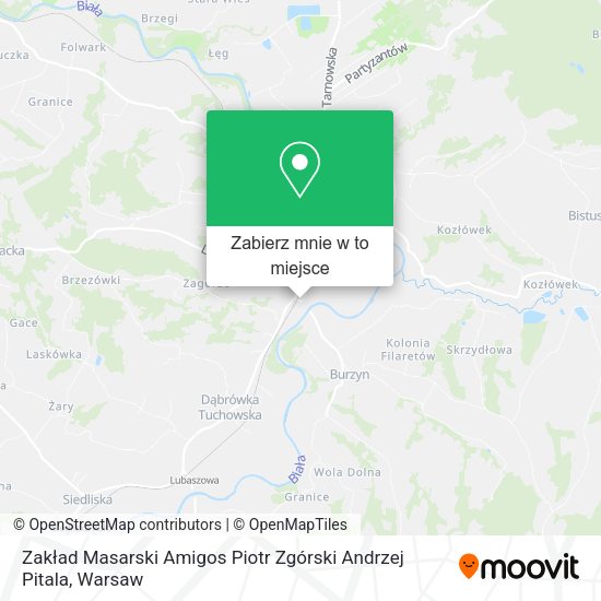 Mapa Zakład Masarski Amigos Piotr Zgórski Andrzej Pitala