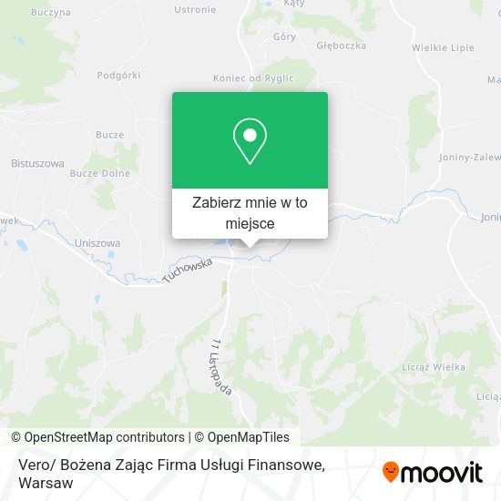 Mapa Vero/ Bożena Zając Firma Usługi Finansowe