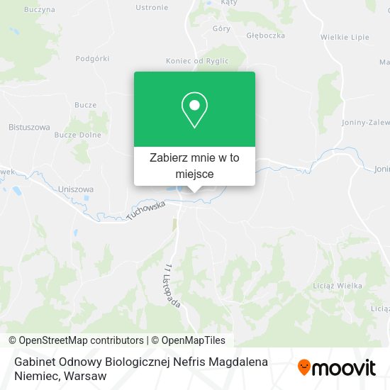 Mapa Gabinet Odnowy Biologicznej Nefris Magdalena Niemiec