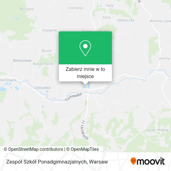 Mapa Zespół Szkół Ponadgimnazjalnych