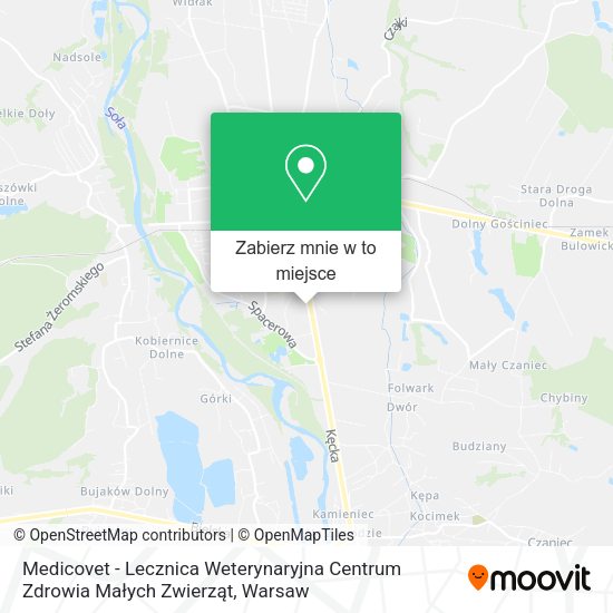 Mapa Medicovet - Lecznica Weterynaryjna Centrum Zdrowia Małych Zwierząt