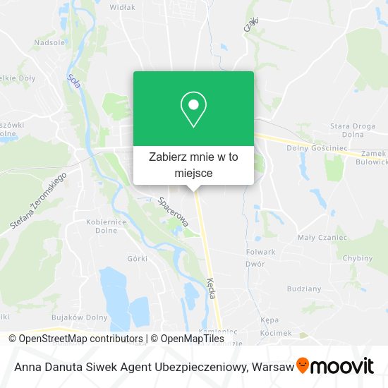 Mapa Anna Danuta Siwek Agent Ubezpieczeniowy