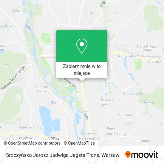 Mapa Sroczyńska Jarosz Jadwiga Jagsta Trans