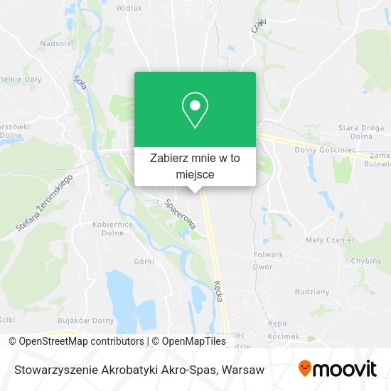 Mapa Stowarzyszenie Akrobatyki Akro-Spas