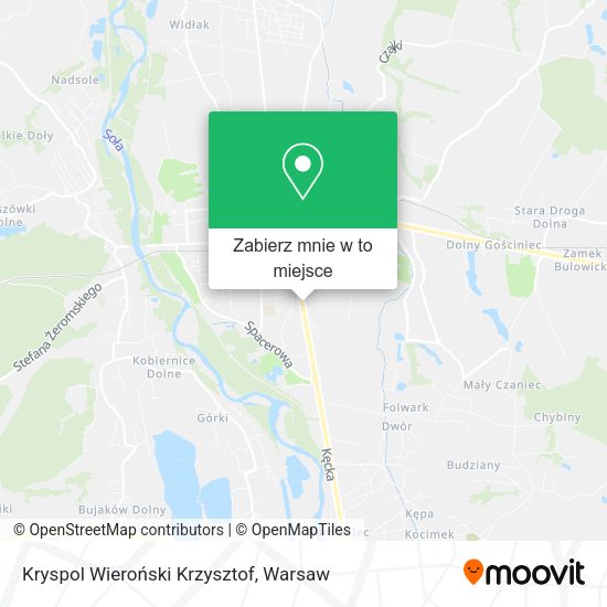 Mapa Kryspol Wieroński Krzysztof