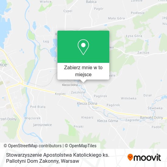 Mapa Stowarzyszenie Apostolstwa Katolickiego ks. Pallotyni Dom Zakonny