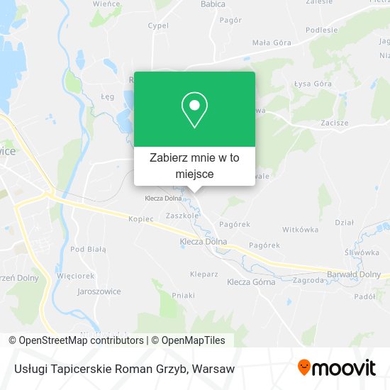 Mapa Usługi Tapicerskie Roman Grzyb