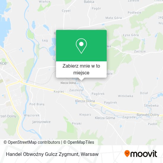 Mapa Handel Obwoźny Gulcz Zygmunt