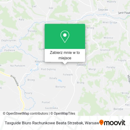 Mapa Taxguide Biuro Rachunkowe Beata Strzebak