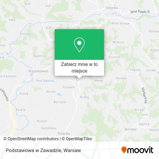 Mapa Podstawowa w Zawadzie