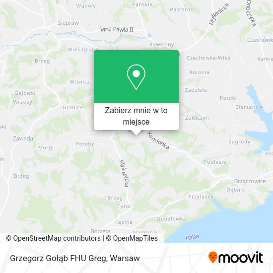 Mapa Grzegorz Gołąb FHU Greg