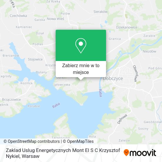 Mapa Zaklad Uslug Energetycznych Mont El S C Krzysztof Nykiel