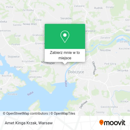 Mapa Amet Kinga Krzak