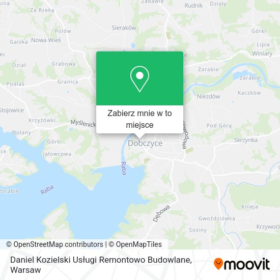 Mapa Daniel Kozielski Usługi Remontowo Budowlane