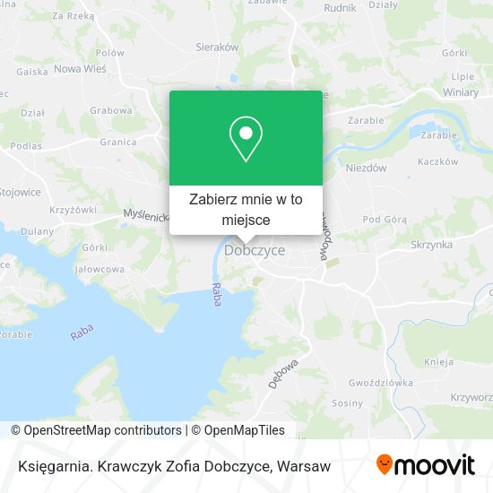 Mapa Księgarnia. Krawczyk Zofia Dobczyce